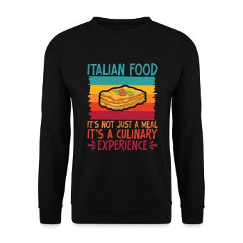 Cadeaux de cuisine italienne - Sweat-shirt Unisexe - noir - Devant - Alina (178cm) & Michal (187cm)