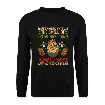 Italian Food Gifts - Unisex Sweatshirt - black - Front - Alina (178cm) & Michal (187cm)