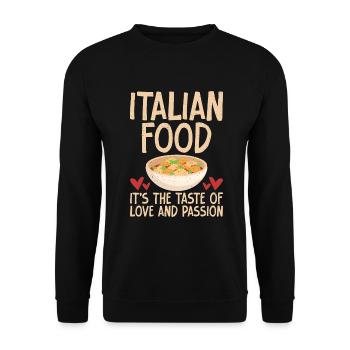 Cadeaux de cuisine italienne - Sweat-shirt Unisexe - noir - Devant - Alina (178cm) & Michal (187cm)