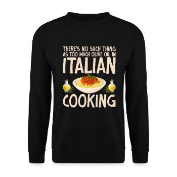 Italian Food Gifts - Unisex Sweatshirt - black - Front - Alina (178cm) & Michal (187cm)