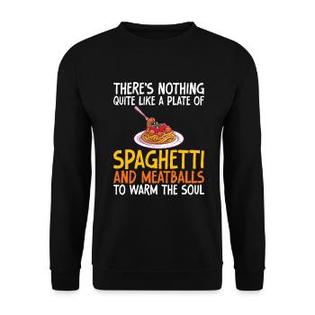 Italian Food Gifts - Unisex Sweatshirt - black - Front - Alina (178cm) & Michal (187cm)