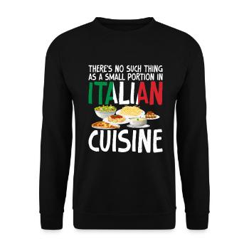 Cadeaux de cuisine italienne - Sweat-shirt Unisexe - noir - Devant - Alina (178cm) & Michal (187cm)