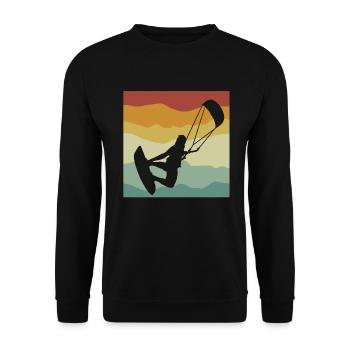 Kitesurfing - Unisex Pullover - Schwarz - Vorne - Alina (178cm) & Michal (187cm)