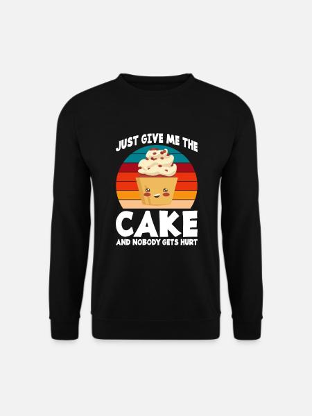 Cake Lover Cake Gift - Unisex Sweatshirt - black