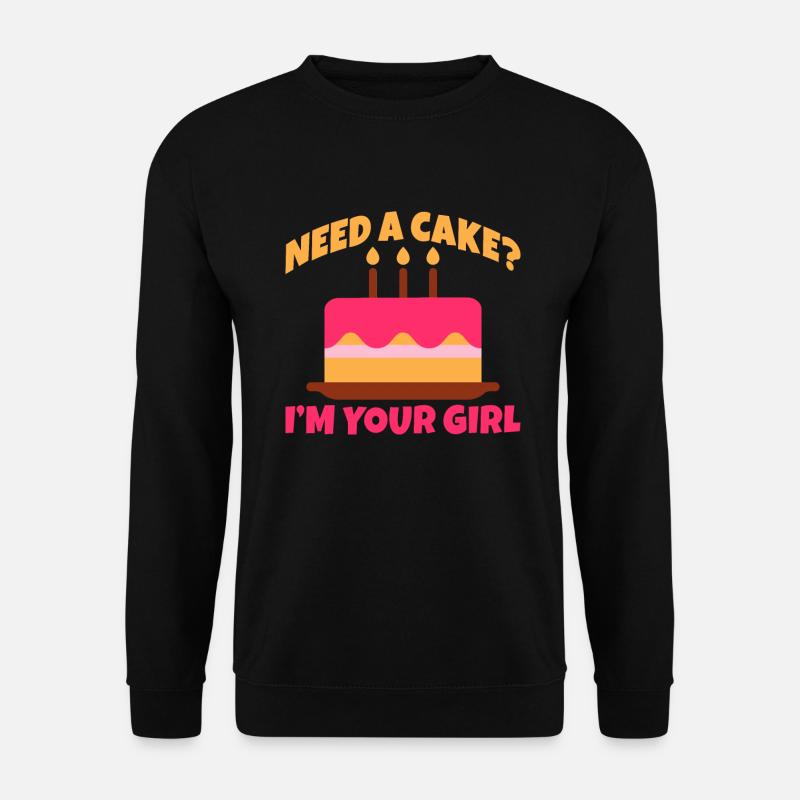 Cake Lover Cake Gift - Unisex Sweatshirt - black