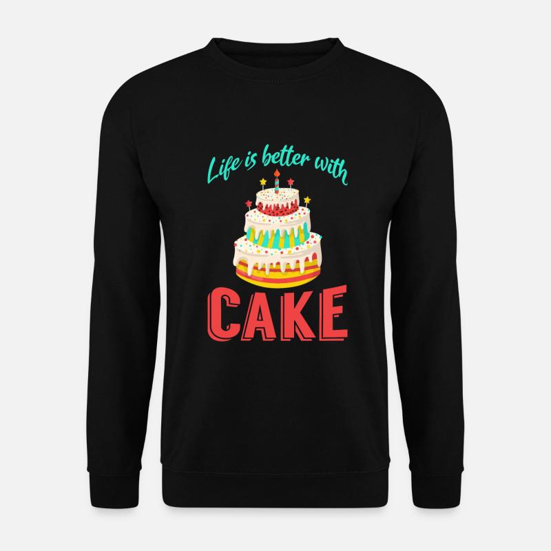 Cake Lover Cake Gift - Unisex Sweatshirt - black