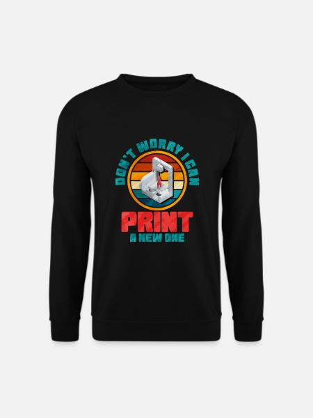Impression 3D - Sweat-shirt Unisexe - noir