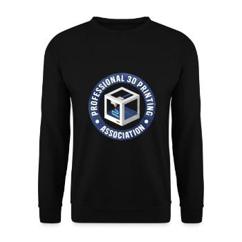 3D Printing - Unisex Sweatshirt - black - Front - Alina (178cm) & Michal (187cm)