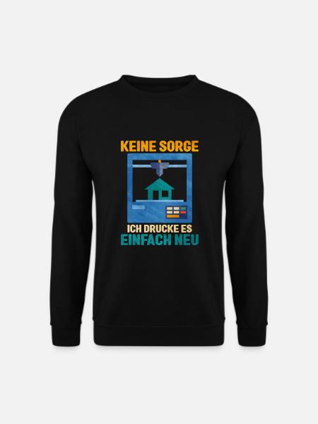 3D Printing - Unisex Sweatshirt - black