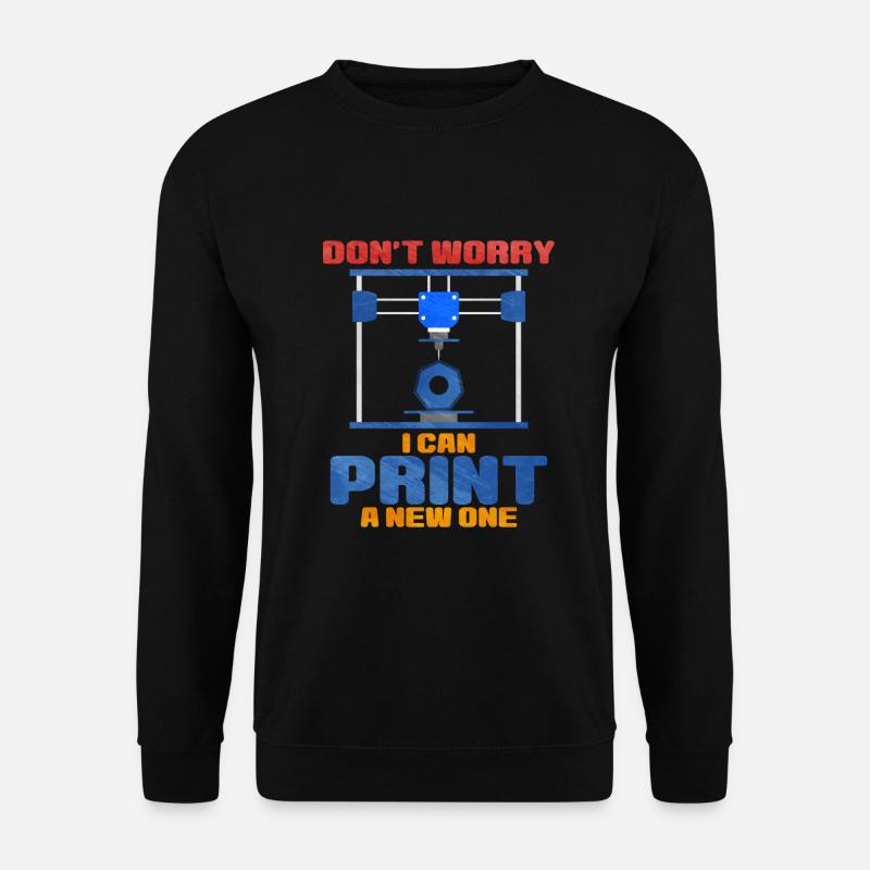 Impression 3D - Sweat-shirt Unisexe - noir