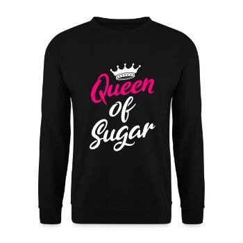 Cake Lover Cake Gift - Unisex Sweatshirt - black - Front - Alina (178cm) & Michal (187cm)