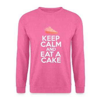 Cake Lover Cake Gift - Unisex Sweatshirt - pink - Front