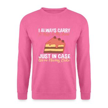 Cake Lover Cake Gift - Unisex Sweatshirt - pink - Front