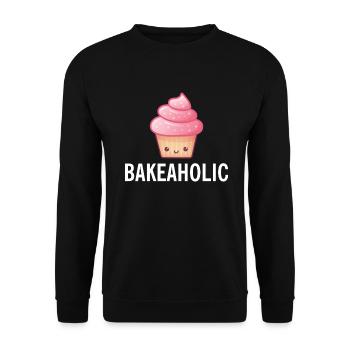Gâteau d’amoureux des gâteaux - Sweat-shirt Unisexe - noir - Devant - Alina (178cm) & Michal (187cm)
