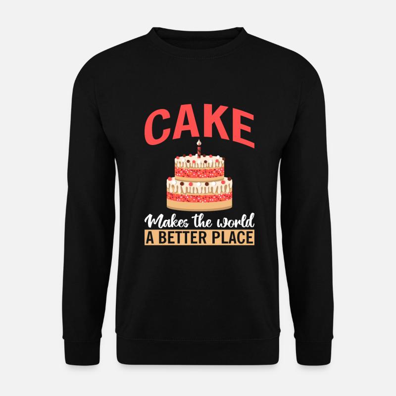 Cake Lover Cake Gift - Unisex Sweatshirt - black