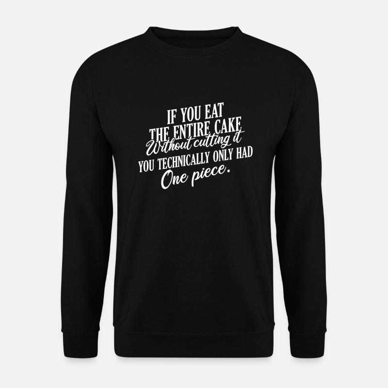 Cake Lover Cake Gift - Unisex Pullover - Schwarz