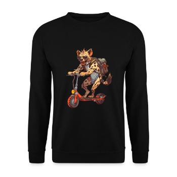 Rouleau Hyène - Sweat-shirt Unisexe - noir - Devant - Alina (178cm) & Michal (187cm)
