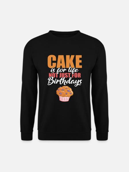 Cake Lover Cake Gift - Unisex Sweatshirt - black