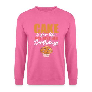 Cake Lover Cake Gift - Unisex Sweatshirt - pink - Front
