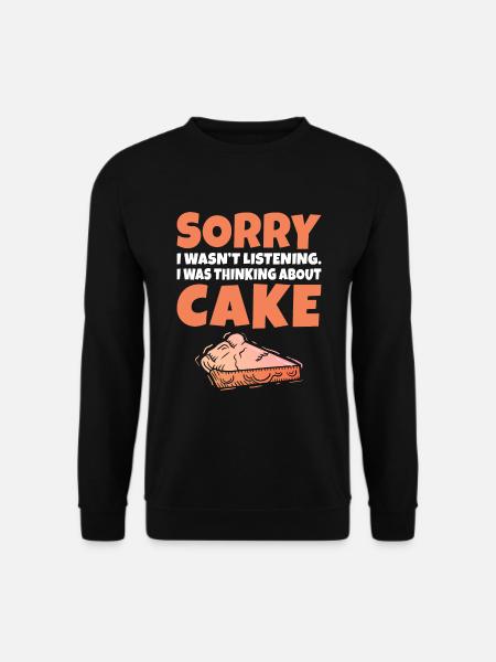 Cake Lover Cake Gift - Unisex Sweatshirt - black