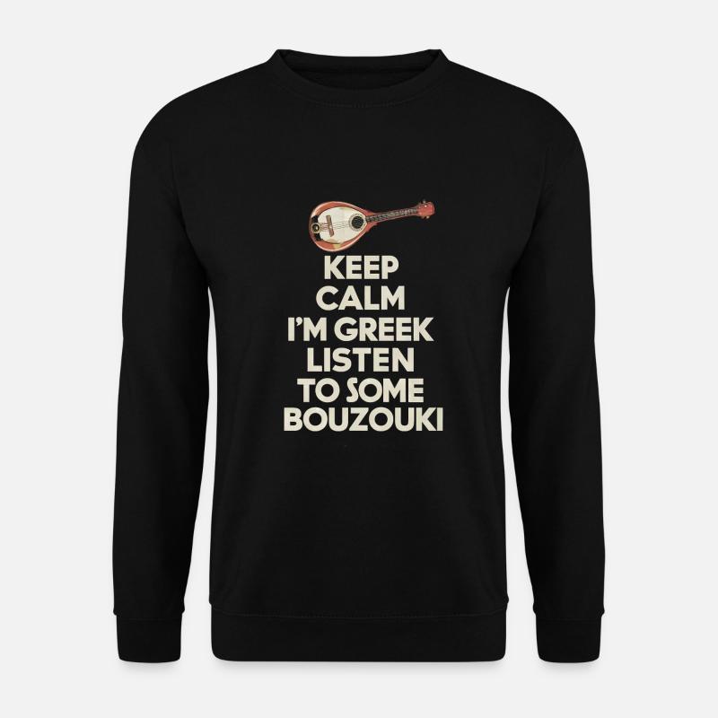 Bouzouki Instrument Gift - Unisex Sweatshirt - black