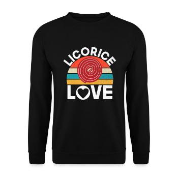 Licorice Gifts - Unisex Sweatshirt - black - Front - Alina (178cm) & Michal (187cm)