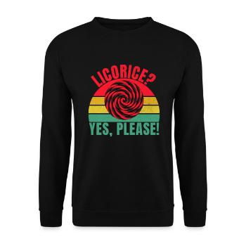 Licorice Gifts - Unisex Sweatshirt - black - Front - Alina (178cm) & Michal (187cm)