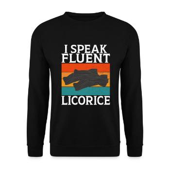 Licorice Gifts - Unisex Sweatshirt - black - Front - Alina (178cm) & Michal (187cm)