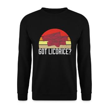 Licorice Gifts - Unisex Sweatshirt - black - Front - Alina (178cm) & Michal (187cm)