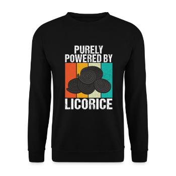 Licorice Gifts - Unisex Sweatshirt - black - Front - Alina (178cm) & Michal (187cm)