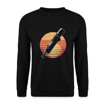 Sifflet en étain - Sweat-shirt Unisexe - noir - Devant - Alina (178cm) & Michal (187cm)
