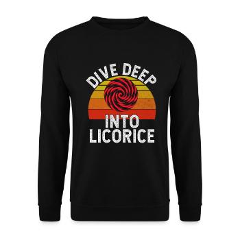 Licorice Gifts - Unisex Sweatshirt - black - Front - Alina (178cm) & Michal (187cm)