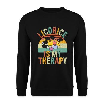 Licorice Gifts - Unisex Sweatshirt - black - Front - Alina (178cm) & Michal (187cm)