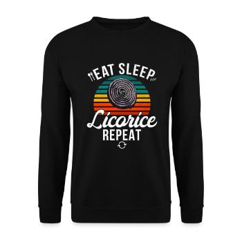 Licorice Gifts - Unisex Sweatshirt - black - Front - Alina (178cm) & Michal (187cm)