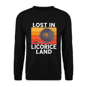 Licorice Gifts - Unisex Sweatshirt - black - Front - Alina (178cm) & Michal (187cm)
