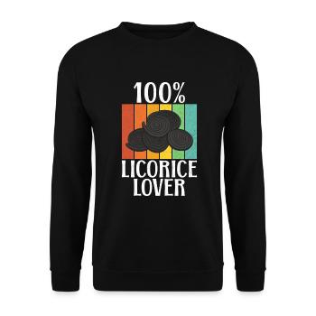 Licorice Gifts - Unisex Sweatshirt - black - Front - Alina (178cm) & Michal (187cm)