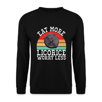Licorice Gifts - Unisex Sweatshirt - black - Front - Alina (178cm) & Michal (187cm)