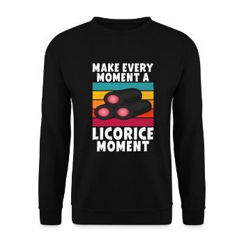 Licorice Gifts - Unisex Sweatshirt - black - Front - Alina (178cm) & Michal (187cm)