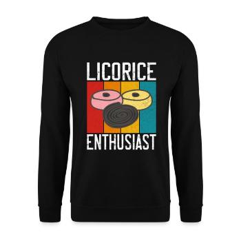 Licorice Gifts - Unisex Sweatshirt - black - Front - Alina (178cm) & Michal (187cm)
