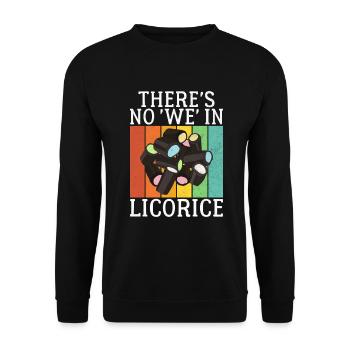 Licorice Gifts - Unisex Sweatshirt - black - Front - Alina (178cm) & Michal (187cm)