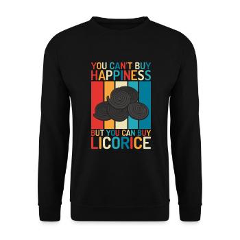 Licorice Gifts - Unisex Sweatshirt - black - Front - Alina (178cm) & Michal (187cm)
