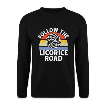 Licorice Gifts - Unisex Sweatshirt - black - Front - Alina (178cm) & Michal (187cm)