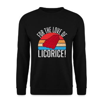 Licorice Gifts - Unisex Sweatshirt - black - Front - Alina (178cm) & Michal (187cm)