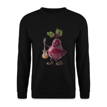 Beetroot Guitar - Unisex Sweatshirt - black - Front - Alina (178cm) & Michal (187cm)