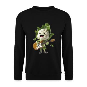 Guitare Chou-fleur - Sweat-shirt Unisexe - noir - Devant - Alina (178cm) & Michal (187cm)