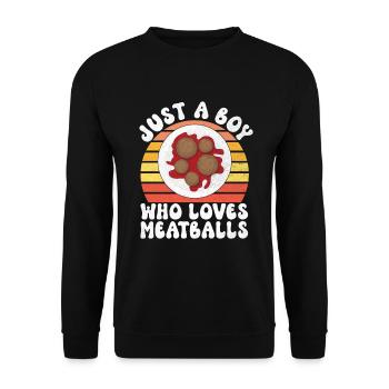 Cadeaux pour les amateurs de boulettes de viande - Sweat-shirt Unisexe - noir - Devant - Alina (178cm) & Michal (187cm)