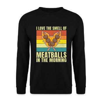 Cadeaux pour les amateurs de boulettes de viande - Sweat-shirt Unisexe - noir - Devant - Alina (178cm) & Michal (187cm)