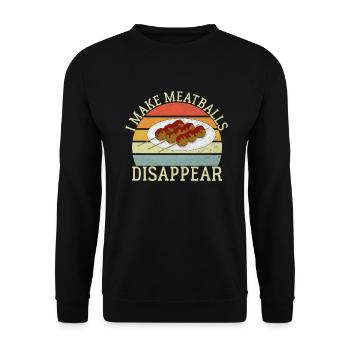 Cadeaux pour les amateurs de boulettes de viande - Sweat-shirt Unisexe - noir - Devant - Alina (178cm) & Michal (187cm)