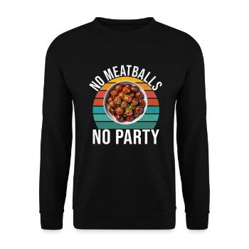 Cadeaux pour les amateurs de boulettes de viande - Sweat-shirt Unisexe - noir - Devant - Alina (178cm) & Michal (187cm)