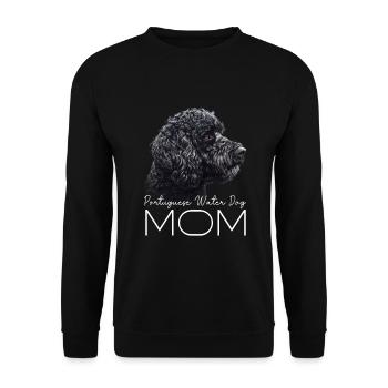 Portuguese Water Dog Mama - Unisex Sweatshirt - black - Front - Alina (178cm) & Michal (187cm)